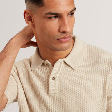 CAELUM: Herringbone Placement Stitch Polo