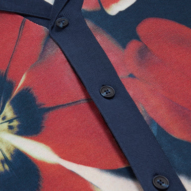 WYRIC: Floral Print Knitted Shirt