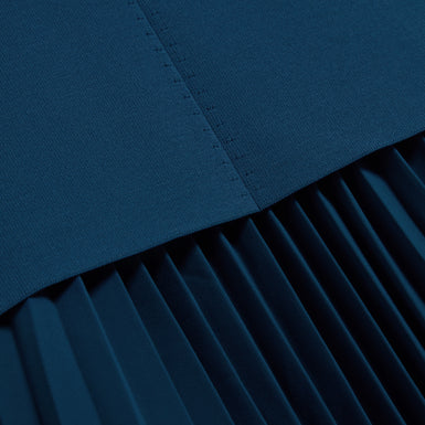 LEEYAMA: 2 In 1 Knit Top With Pleat Cami Dress