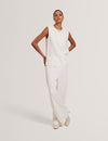 Women's GORJJA-Detail Wide Leg Crepe Trousers