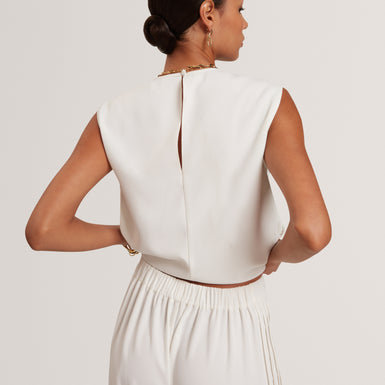 Women's GORJJA-Detail Wide Leg Crepe Trousers