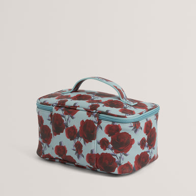 Women's EVALIIN-Large Rose Print Makeup Bag