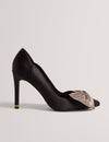 CRIISTI: Bow Embellished Heel Court Shoe