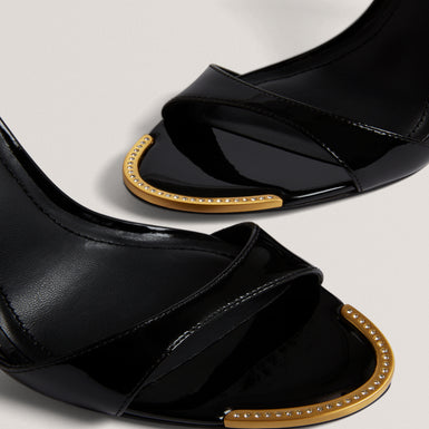 HELLIY: Leather Heeled Sandal