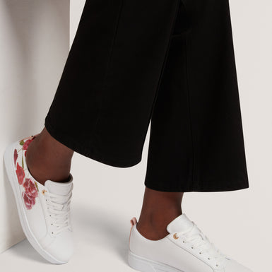 PRINELL: Floral Printed Leather Trainer
