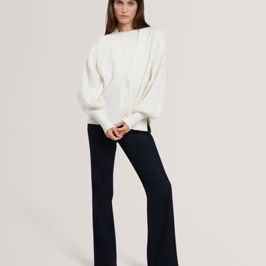 MALLEE: Neck Boxy Cardigan