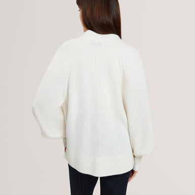 MALLEE: Neck Boxy Cardigan