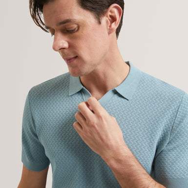 LUTHEN: Ss Zig Zag Stitch Polo