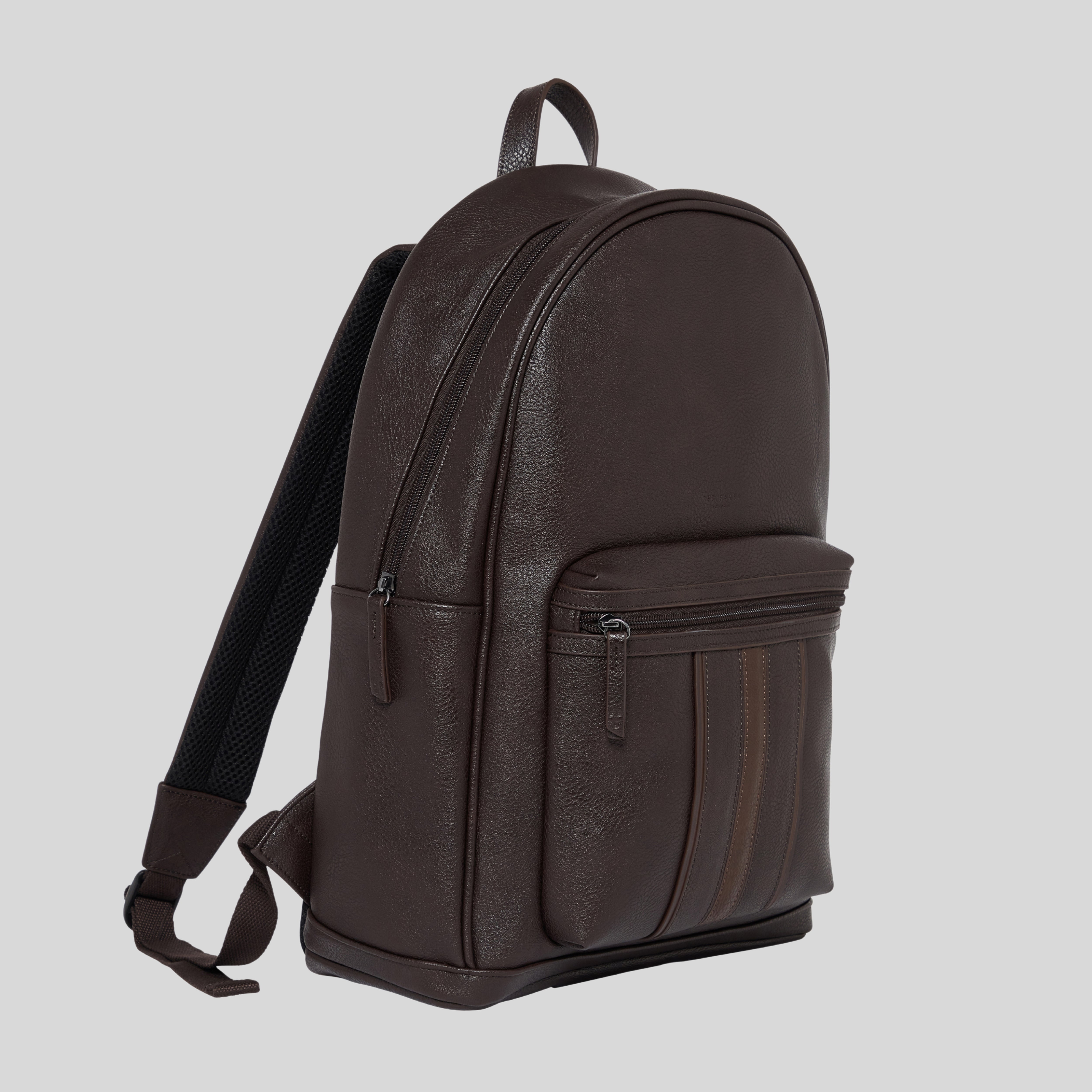 KEVIIN: Stripe Pu Backpack
