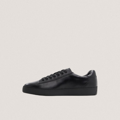 WSTWOOD: Leather Pebble Sneakers Black