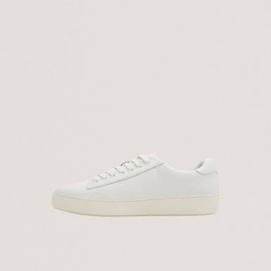 WSTWOOD: Leather Pebble Sneakers White