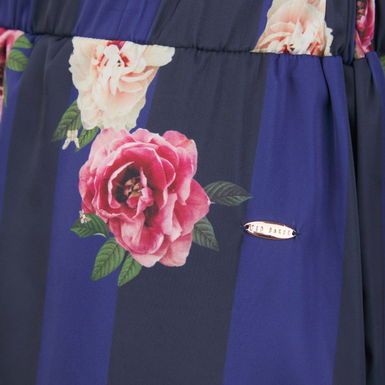 HALLIE: LS Floral Stripe Set
