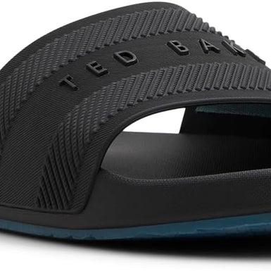 Men's SEENEN-Rubber Pool Slide Black