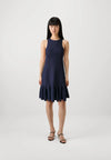 Women's ELZAAA-Racer Knitted Mini Dress Dk-Blue
