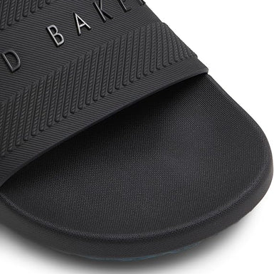 Men's SEENEN-Rubber Pool Slide Black