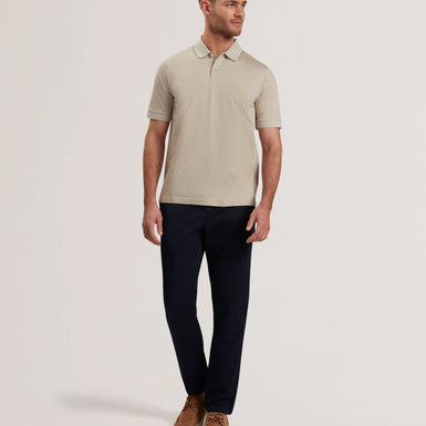 Men's AUGUSO-SS Regular Tonal Jacquard Polo