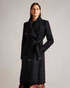 Women's Rose Coat Black