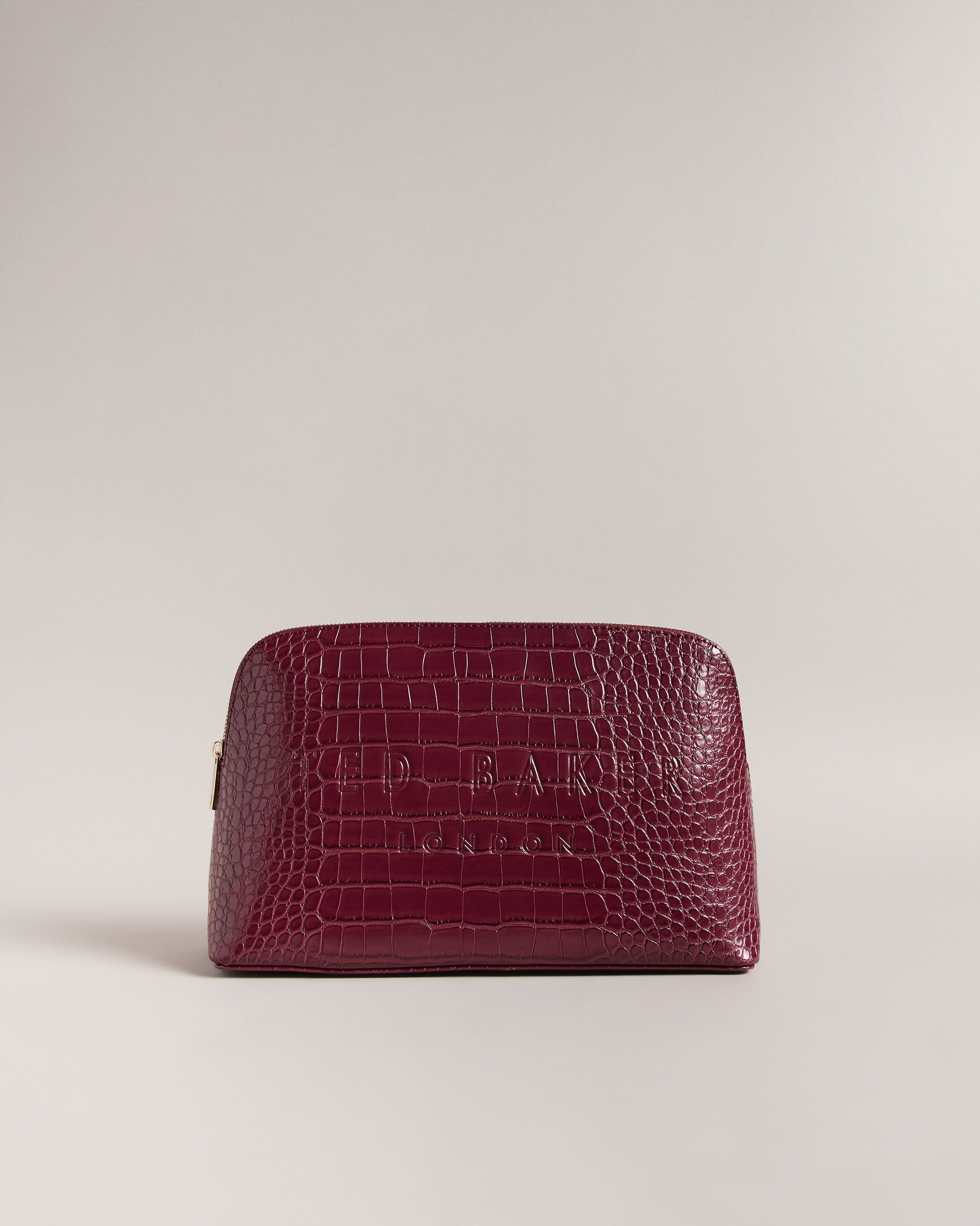Women's Crocana-Imitation Croc Large Washbag Dp-Purple