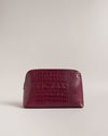 Women's Crocana-Imitation Croc Large Washbag Dp-Purple