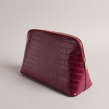 Women's Crocana-Imitation Croc Large Washbag Dp-Purple