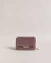 Women's Gliters-Crystal Mini Crossbody Bag Pl-Pink
