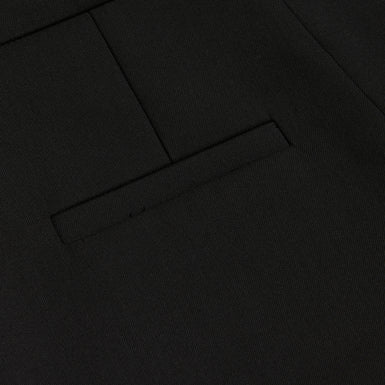 Women's DEVANA- Flat Front Tapered Leg Pants Black