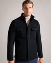 Men's Knowl-Funnel Neck Field Jacket Navy