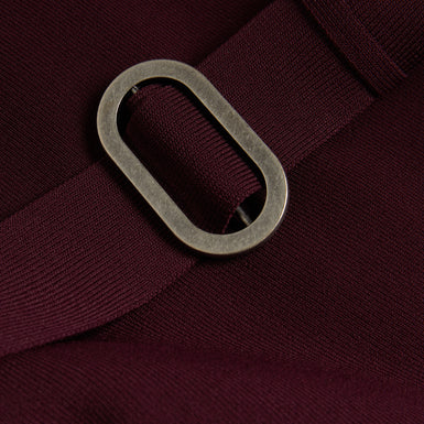 Women's Samalee-Knitted Flippy Skirt Midi Dress Dk-Red