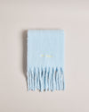 Women's Shelmas-Skinny Woven Scarf Lt-Blue