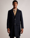 Men's Wilding-Wool Blend Overcoat Navy