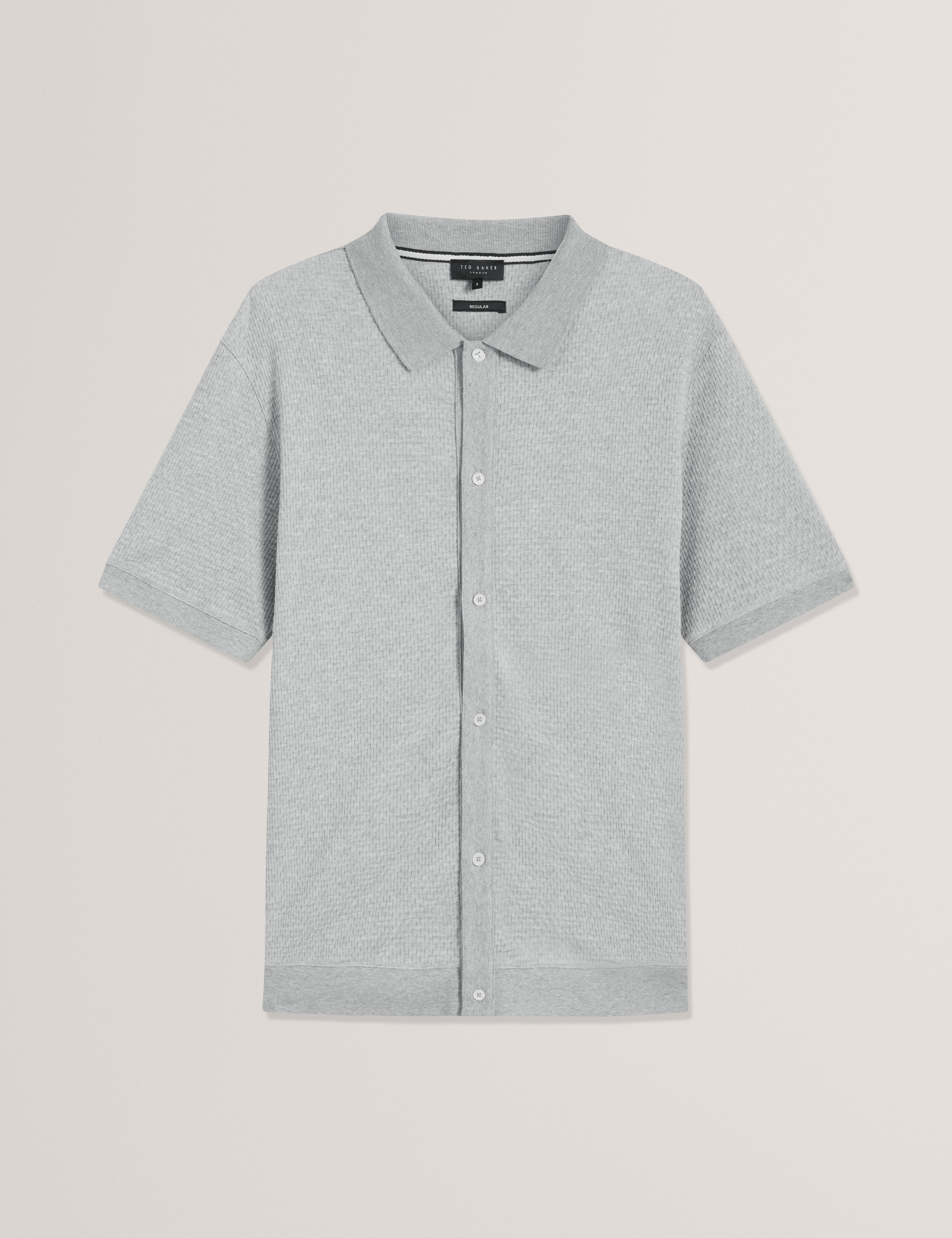Men's CONNYR-SS Regular Button Through Polo