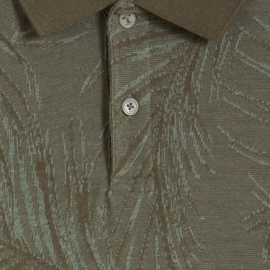 Men's EDWINE-SS Regular Leaf Print Polo