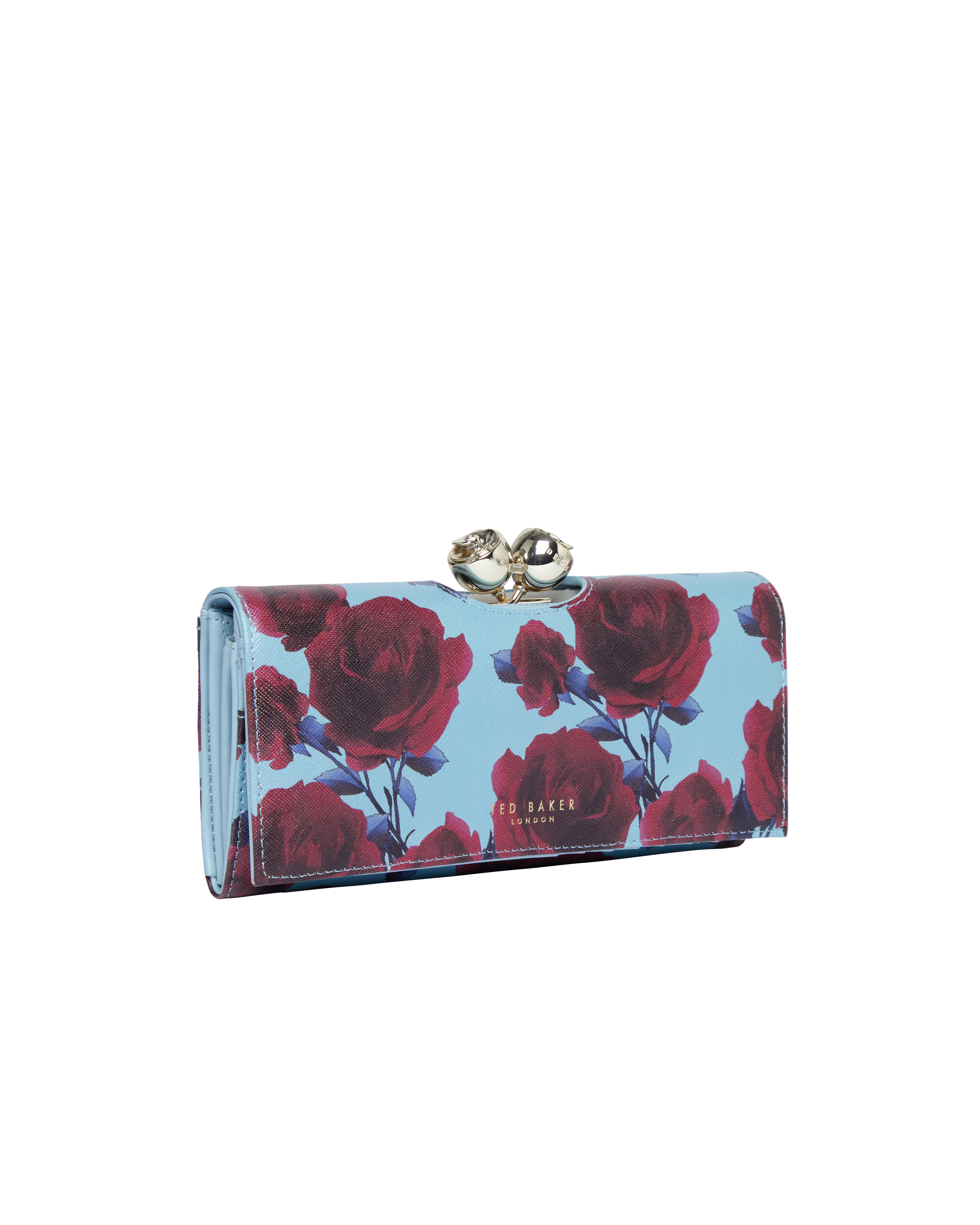 Women's ELLRIE-LARGE ROSE PRINT BOBBLE PURSE