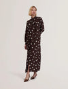 Women's ELNIE-Scarf Detail Midi Dress
