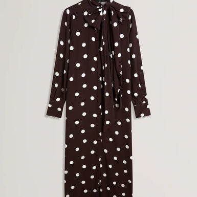 Womens ELNIE-Scarf Detail Midi Dress