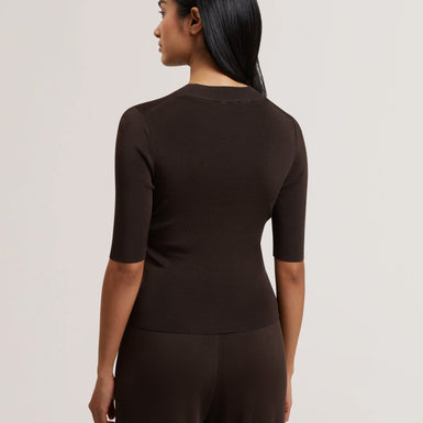 Women's FELIXIA-Knitted Half Sleeve Tee