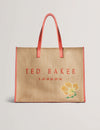Women's FLORAFF-Floral Applique Extra Large Icon Bag