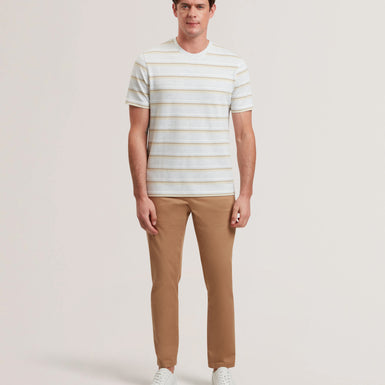 Men's GORANO-SS Textured Striped T-Shirt