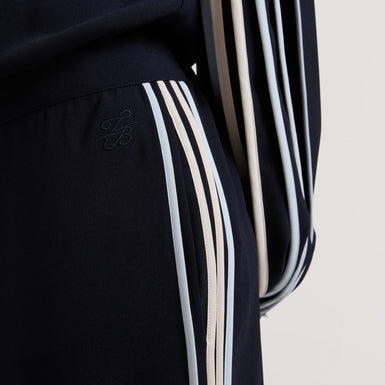 Women's GORJJA-Piping Detail Wide Leg Crepe Navy