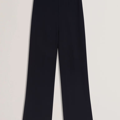 Women's GORJJA-Piping Detail Wide Leg Crepe Navy