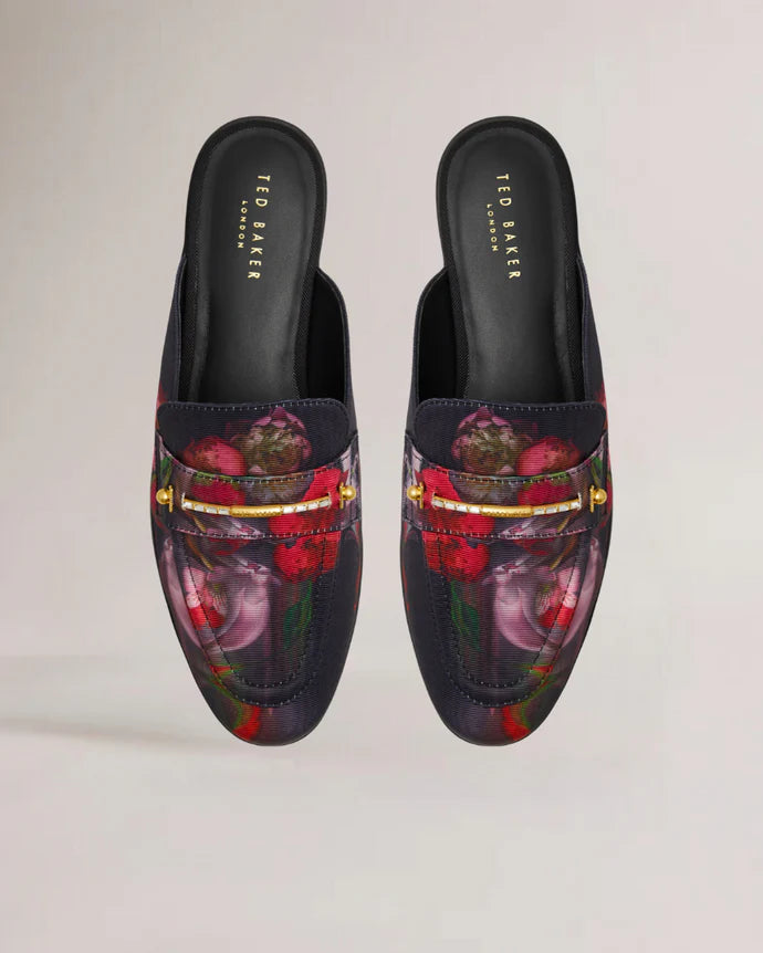 Women's ZOLAAA-Flat Mule Loafer with Signatu