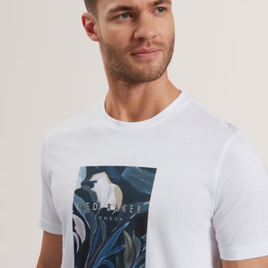 Men's JUSTINO-SS Box Print Graphic T-shirt