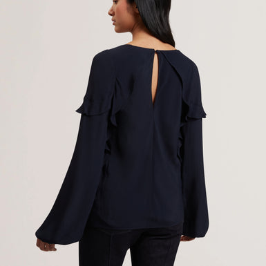 Women's KAYFA-Frill Detail Long Sleeve Blouse