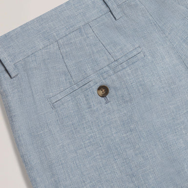 Men's KENLEYS-Stretch Linen Short Lt-Blue