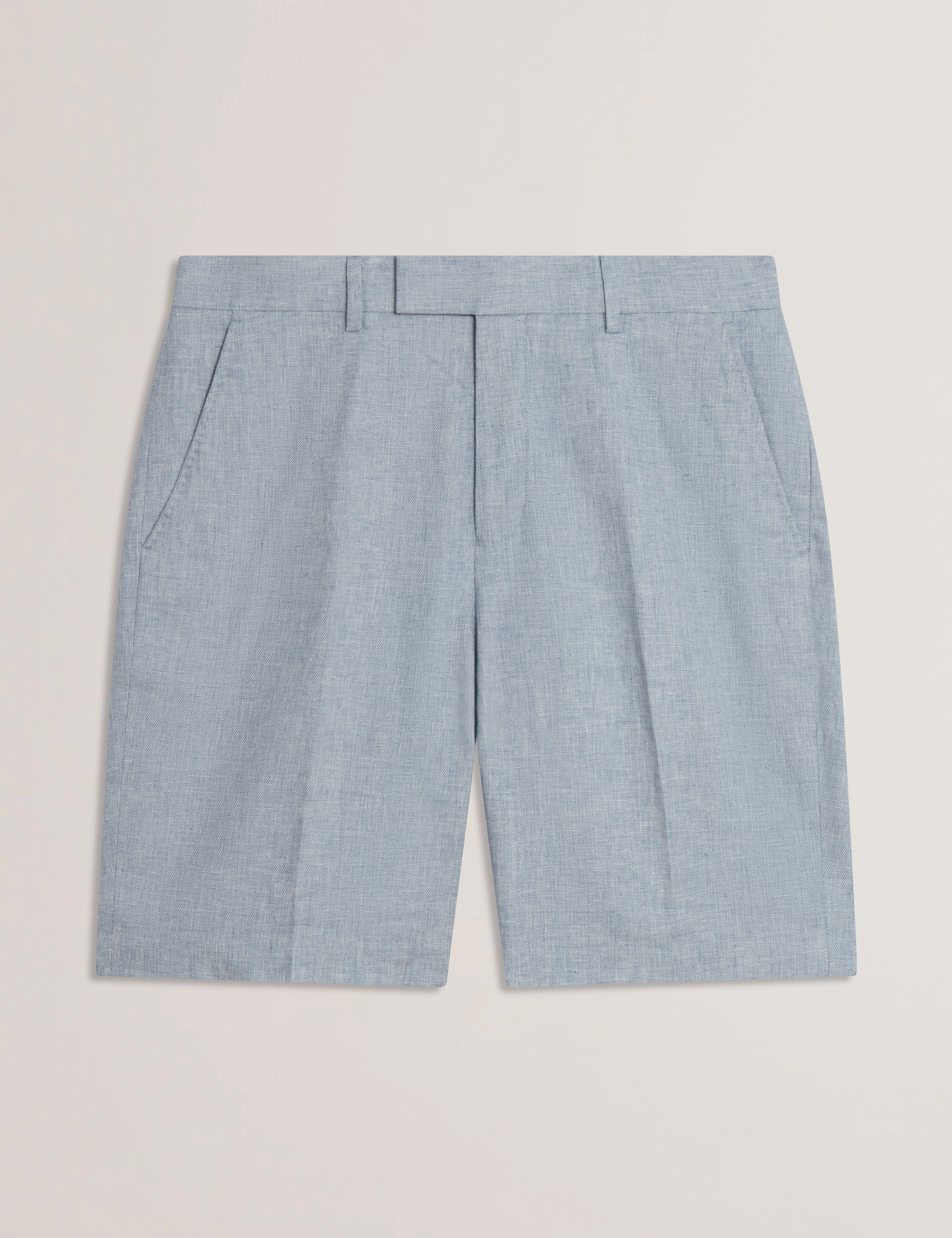 Men's KENLEYS-Stretch Linen Short Lt-Blue
