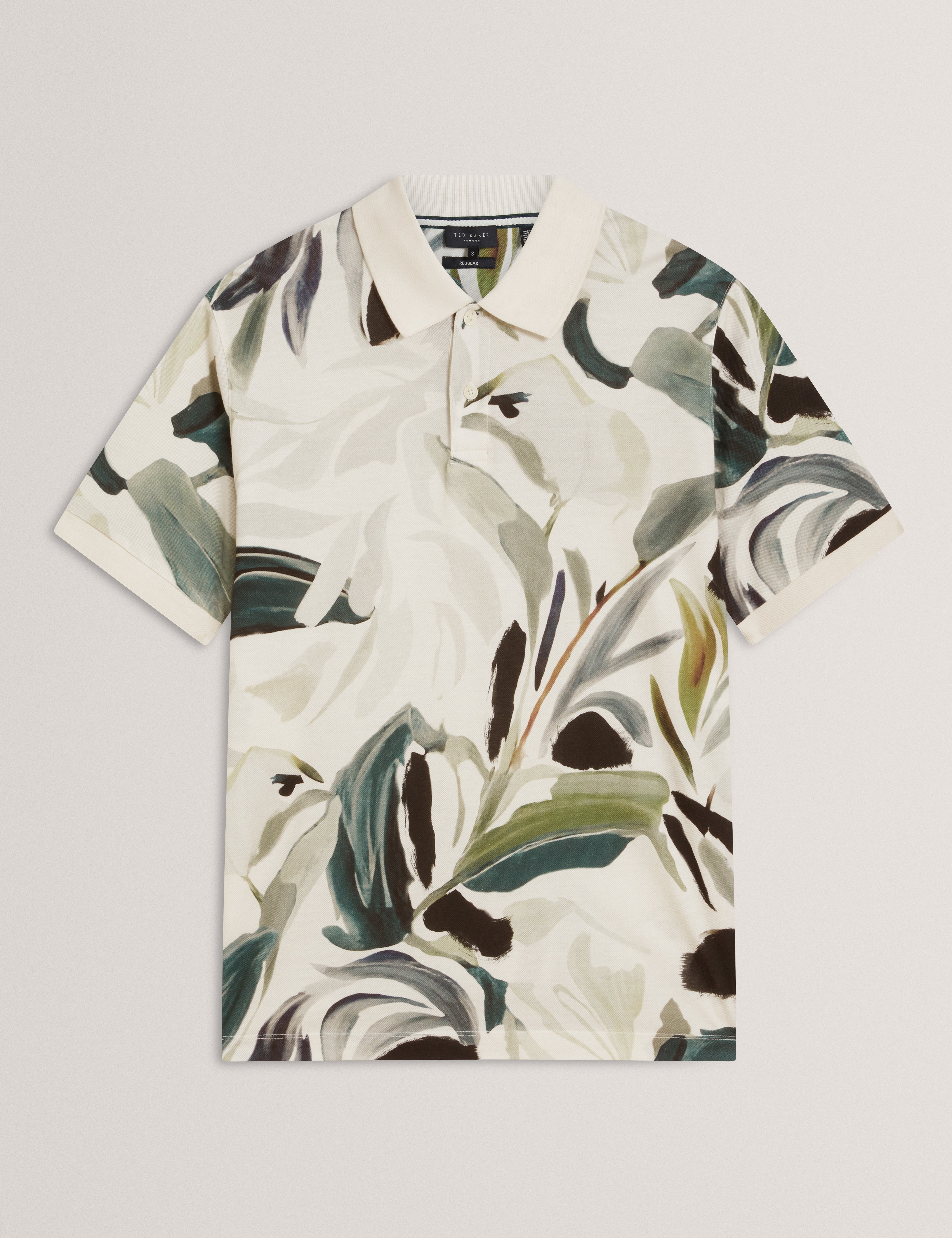 Men's KIVEM-SS Cotton Floral Print Polo