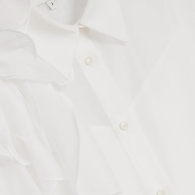 Women's LANYAA-Organza Corsage Oversized Shirt