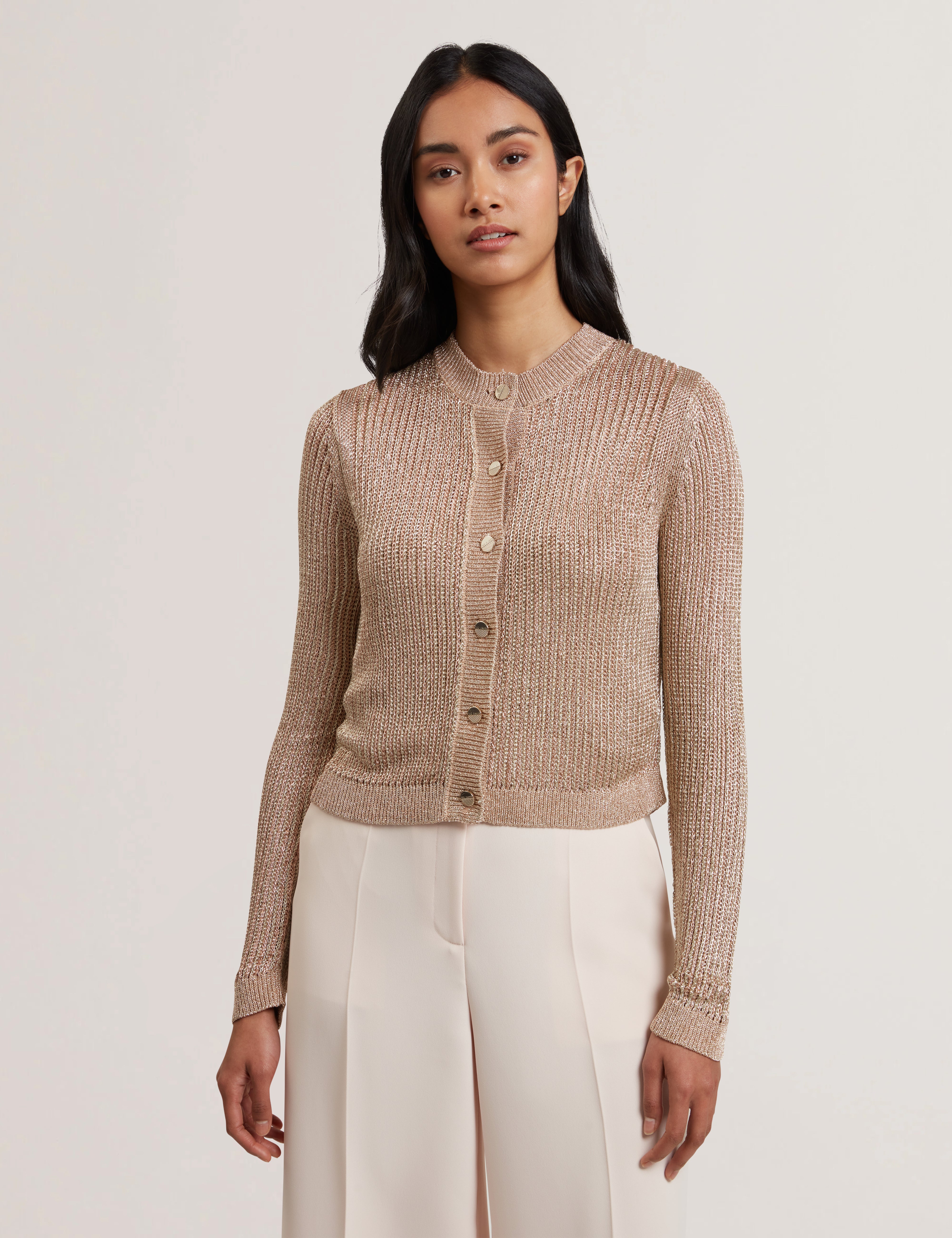 Women's MANYA-Chainmail Knitted Cardigan