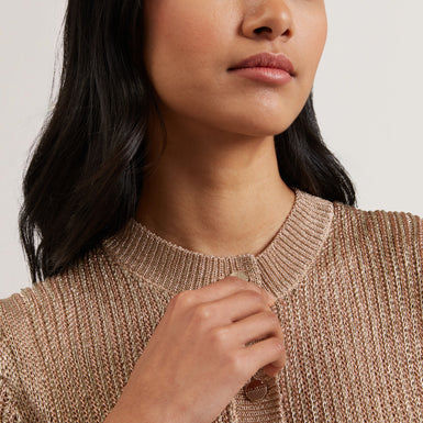 Women's MANYA-Chainmail Knitted Cardigan