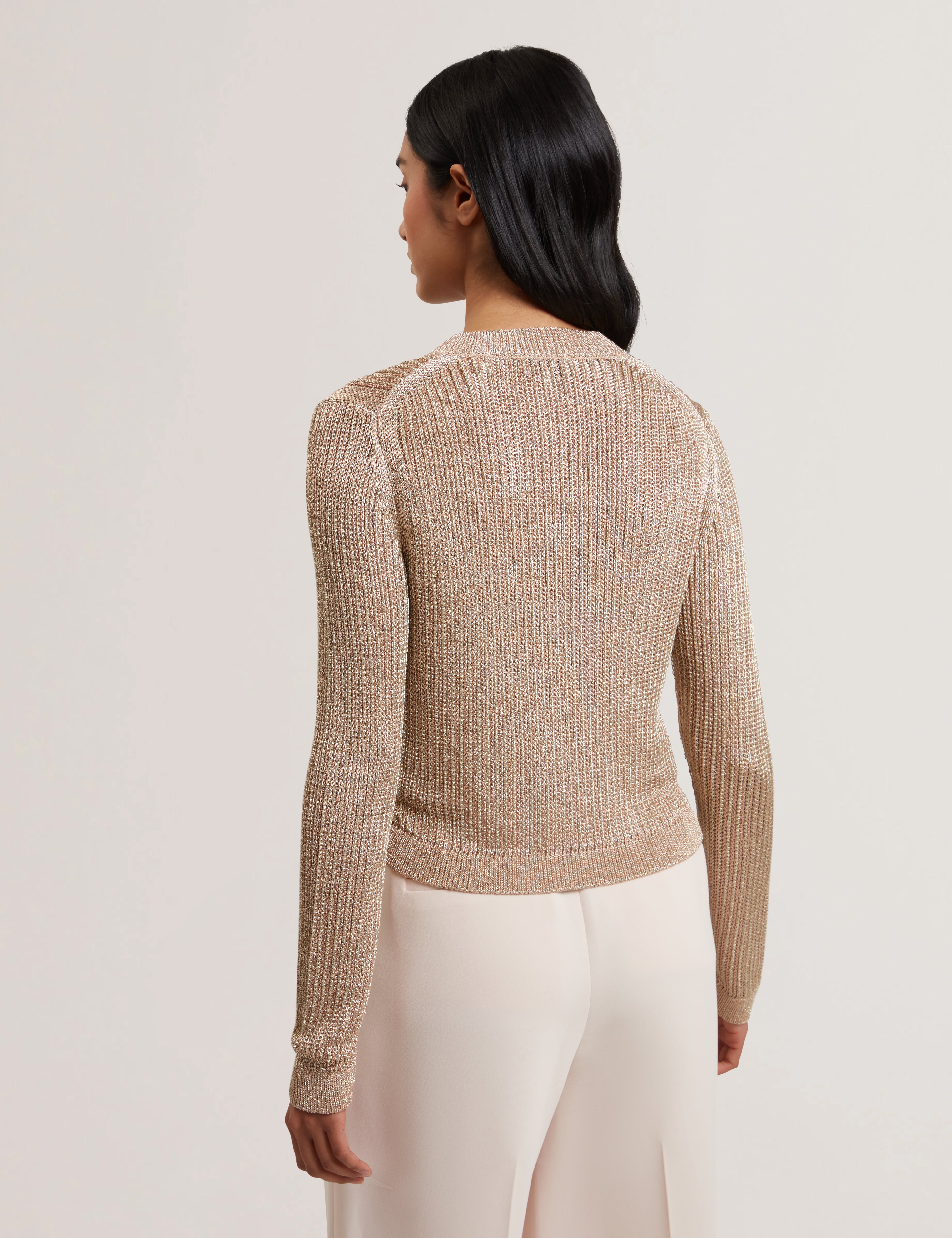 Women's MANYA-Chainmail Knitted Cardigan
